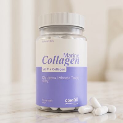 COMFILL Marine Collagen — kolagen z witaminą C, 60 kapsułek